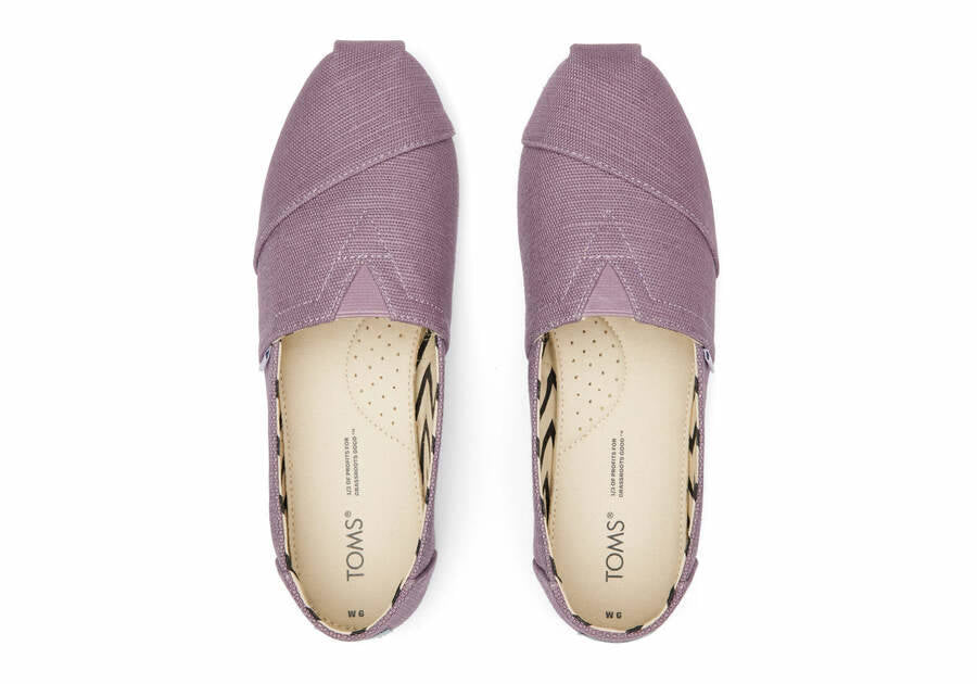 Toms Womens Alpargata Elderberry Heritage Canvas