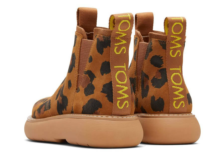 Toms leopard print outlet booties