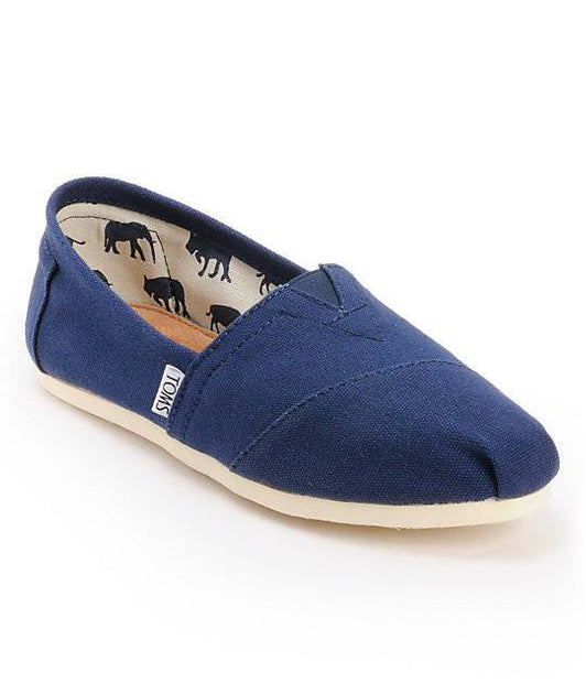 Toms navy washed 2025 canvas women's classics