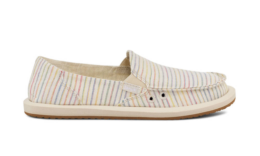 Sanuk Womens Donna ST Shoreline White Multi 9