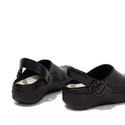 FitFlop Womens Gogh Pro Superlight Leather Clogs Black