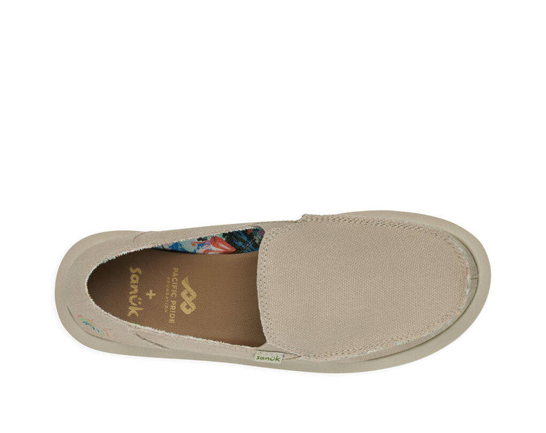 Sanuk Womens Pridewalk Surfer X PPF Cobblestone – Island Comfort