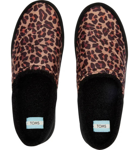 Toms best sale leopard slippers