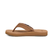 Sanuk Mens Ziggy Suede Dark Tan