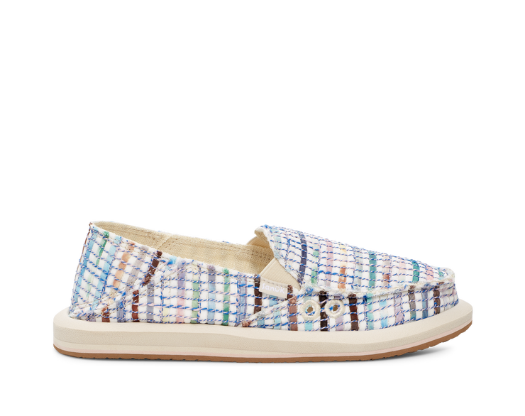 Sanuk Womens Donna Watercolor Blue Multi