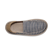 Sanuk Mens Donny Linen Navy Stripe