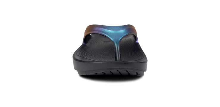 OOFOS Womens Oolala Luxe Midnight Spectre