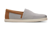 Toms Mens Alp Fwd Drizzle Grey Brushed Twill Nubuck Synthetic Trim