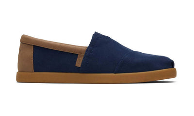 Toms Mens Alp Fwd Navy Brushed Twill Nubuck Synthetic Trim