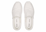 Toms Mens Alp Fwd White Recycled Cotton Canvas