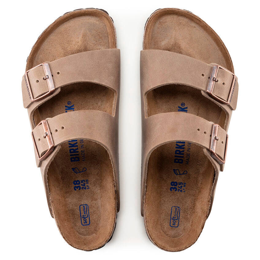 Birkenstock Arizona Soft Footbed Oiled Leather Tobacco Brown