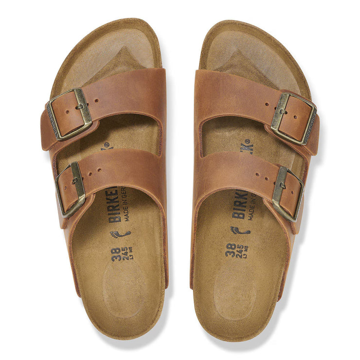 Birkenstock Arizona Unisex Oiled Leather Cognac