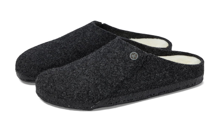 Birkenstock Mens Zermatt Shearling Wool Felt Anthracite Regular