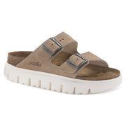 Birkenstock Womens Arizona Chunky Suede Leather Warm Sand