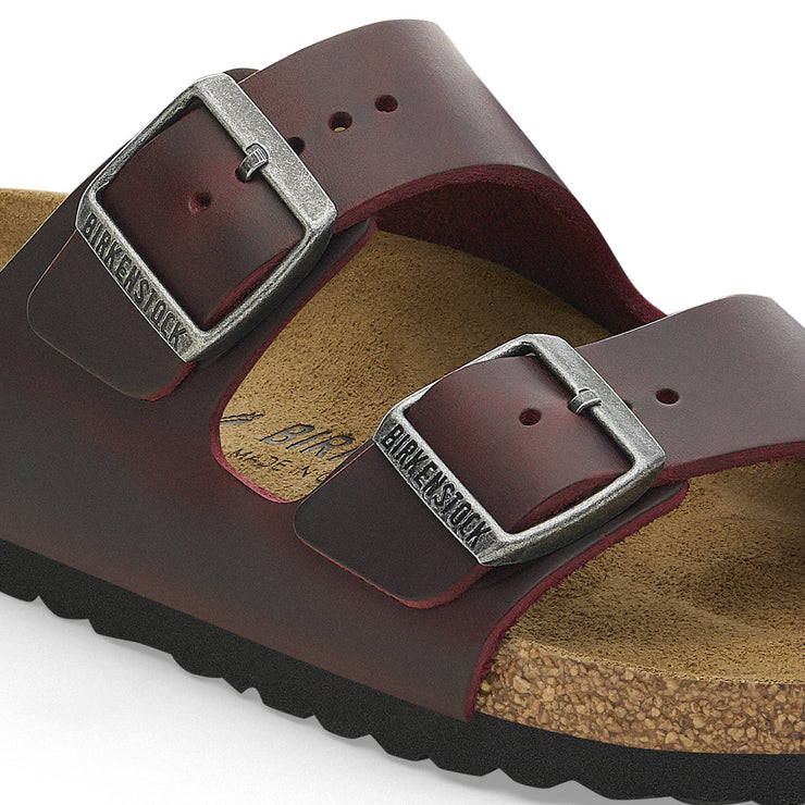 Birkenstock Womens Arizona Oiled Leather Zinfandel