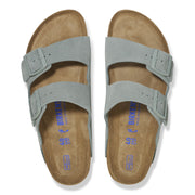 Birkenstock Womens Arizona Soft Footbed BS Suede Leather Pure Sage