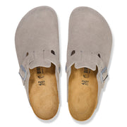 Birkenstock Womens Boston Suede Leather Stone Coin