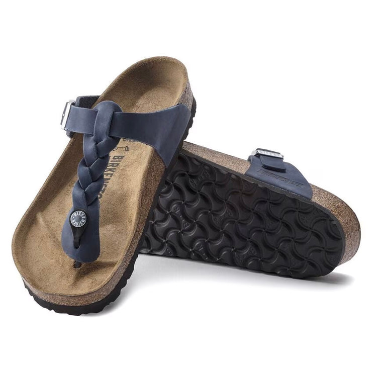Birkenstock Womens Gizeh Braided Navy