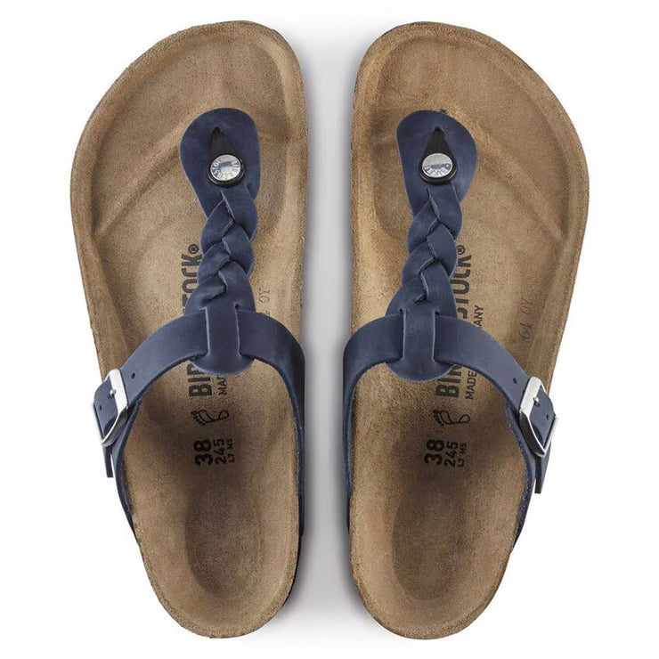 Birkenstock Womens Gizeh Braided Navy