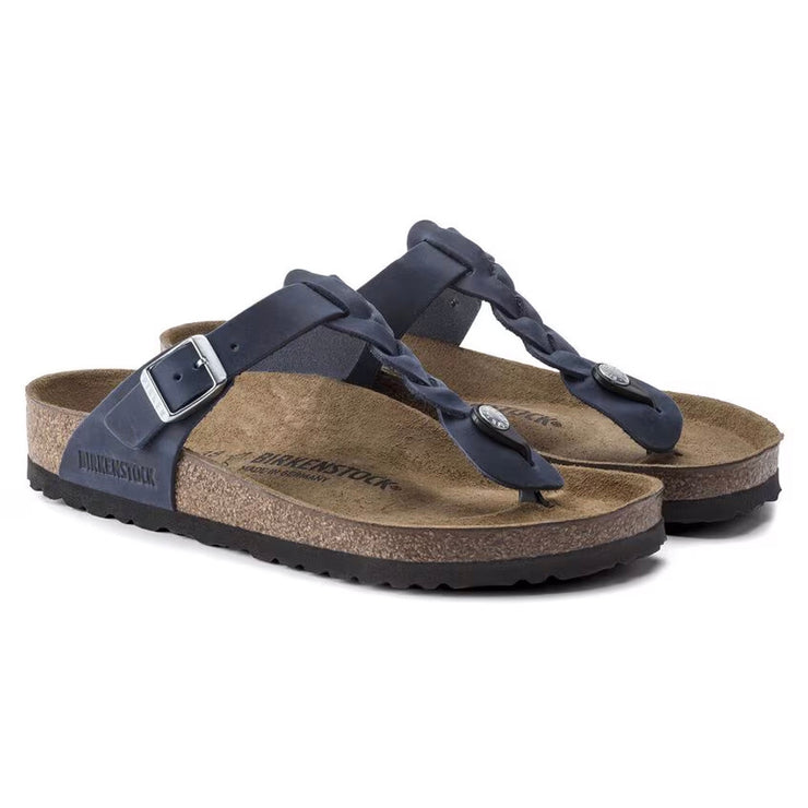Birkenstock Womens Gizeh Braided Navy