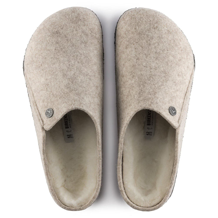 Birkenstock Womens Zermatt Shearling Wool Felt Eggnog 