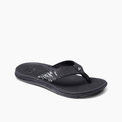 Reef Womens Santa Ana Black White-main