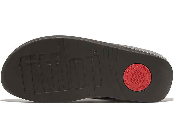 FitFlop Womens Bauble Bead Toe Post Sandals Pewter Black