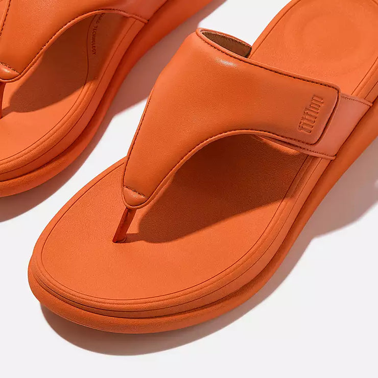 FitFlop Womens F-Mode Go Adjustable Flatform Toe-Post Satsuma