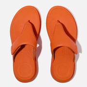FitFlop Womens F-Mode Go Adjustable Flatform Toe-Post Satsuma