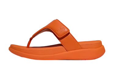FitFlop Womens F-Mode Go Adjustable Flatform Toe-Post Satsuma