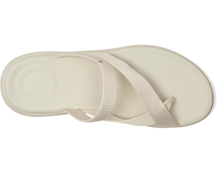 FitFlop Womens F-Mode Go Webbing Flatform Sling Toe Post Pairs Beige 