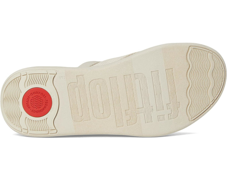 FitFlop Womens F-Mode Go Webbing Flatform Sling Toe Post Pairs Beige 