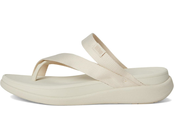 FitFlop Womens F-Mode Go Webbing Flatform Sling Toe Post Pairs Beige 