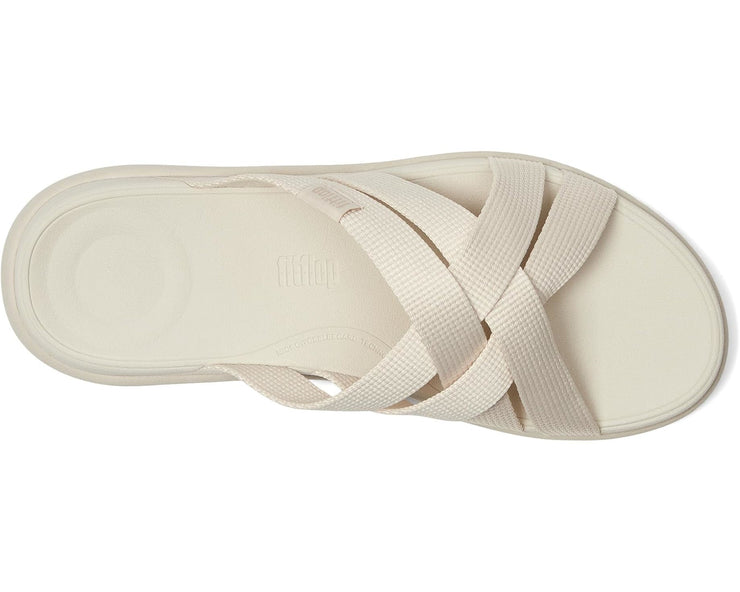 FitFlop Womens F-Mode Go Webbing Flatform Strappy Slide Pairs Beige 