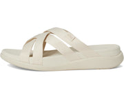 FitFlop Womens F-Mode Go Webbing Flatform Strappy Slide Pairs Beige 