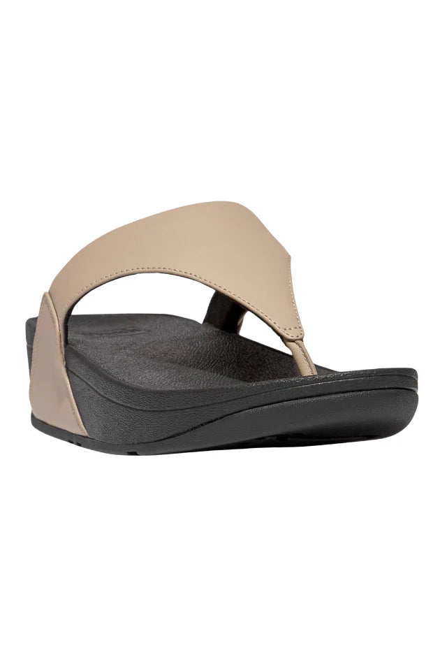 FitFlop Womens LuLu Toe-Post Sandals Latte Beige