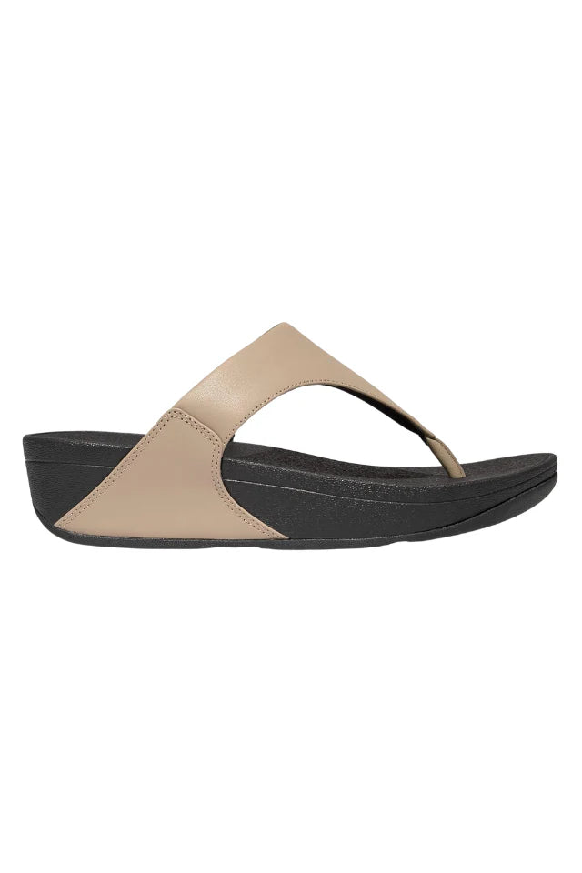 FitFlop Womens LuLu Toe-Post Sandals Latte Beige
