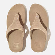 FitFlop Womens Lulu Crystal Embellished Toe-Post Sandals Latte Beige