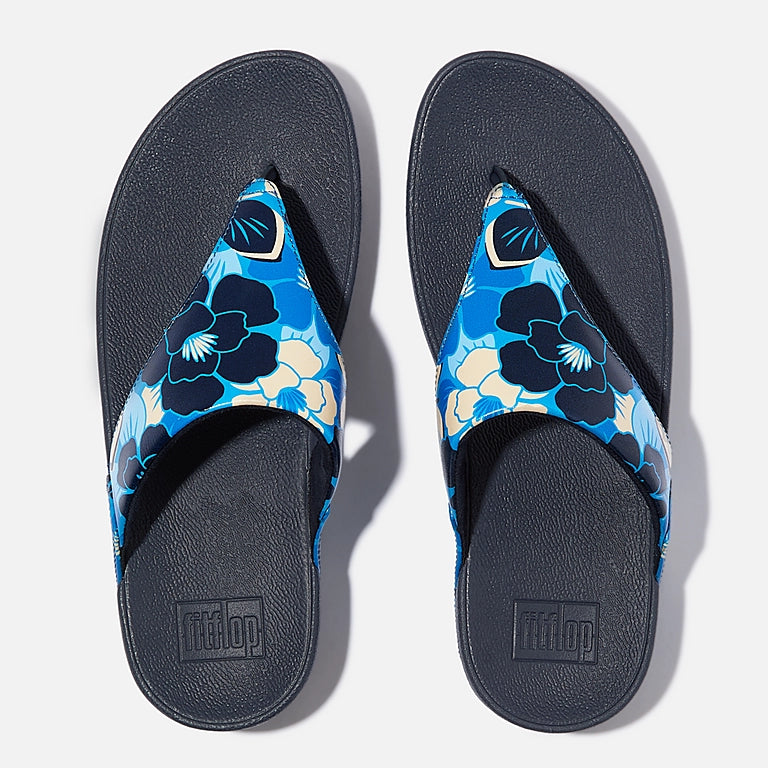 送料無料 百貨店 Womens FitFlop Lulu Mix Navy Midnight Leather Flowerz シャツ/ブラウス(長袖/七分)