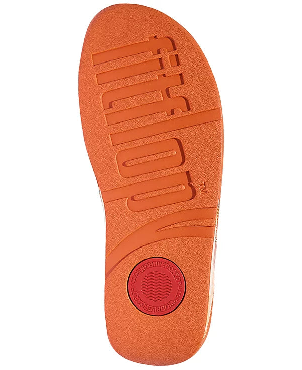 FitFlop Womens Lulu Flowerz Leather Peachy Mix