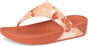 FitFlop Womens Lulu Flowerz Leather Peachy Mix