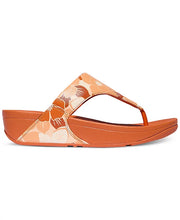 FitFlop Womens Lulu Flowerz Leather Peachy Mix