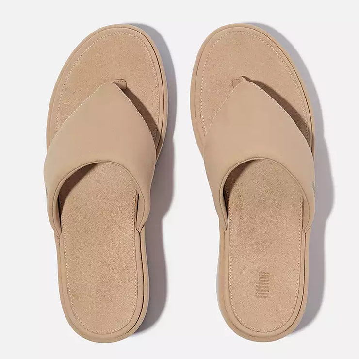 FitFlop Womens Platfforms Wedge Toe-Post Sandal Classic Beige