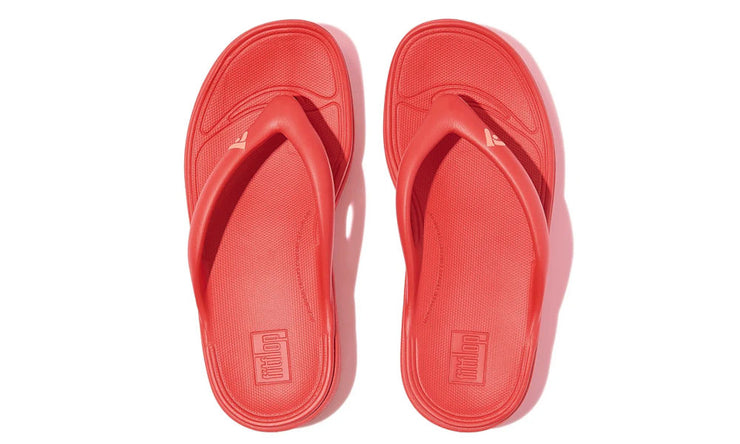 FitFlop Womens Relieff Recovery Toe Post Red Coral