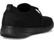 FitFlop Womens Super Q Knit Slip on Laced Sneaker All Black