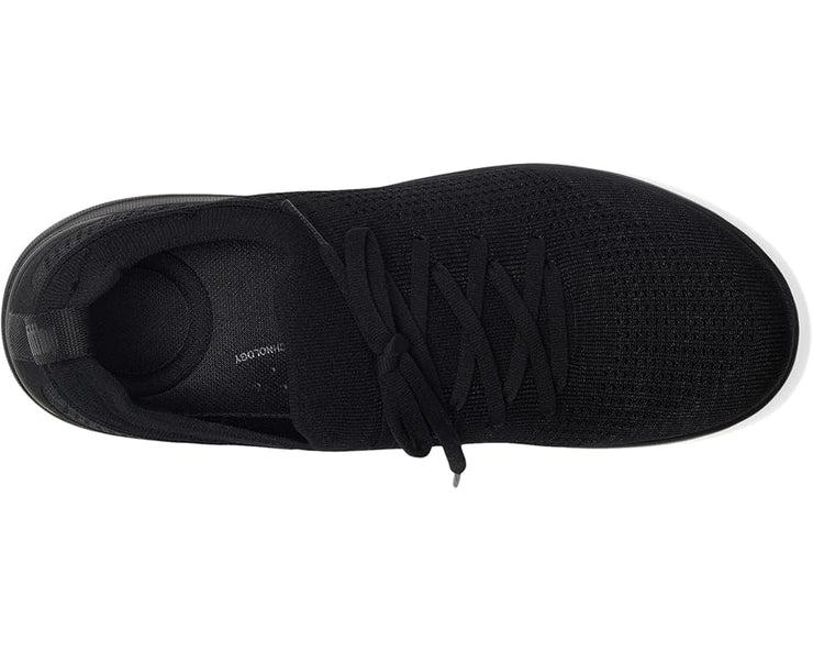 FitFlop Womens Super Q Knit Slip on Laced Sneaker All Black