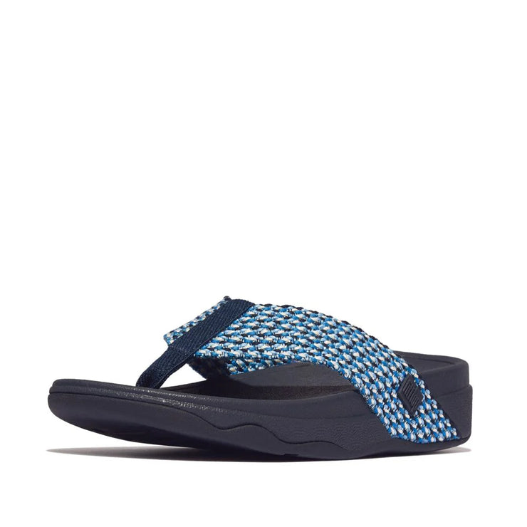FitFlop Womens Surfa Multi Tone Webbing Toe Post Midnight Navy