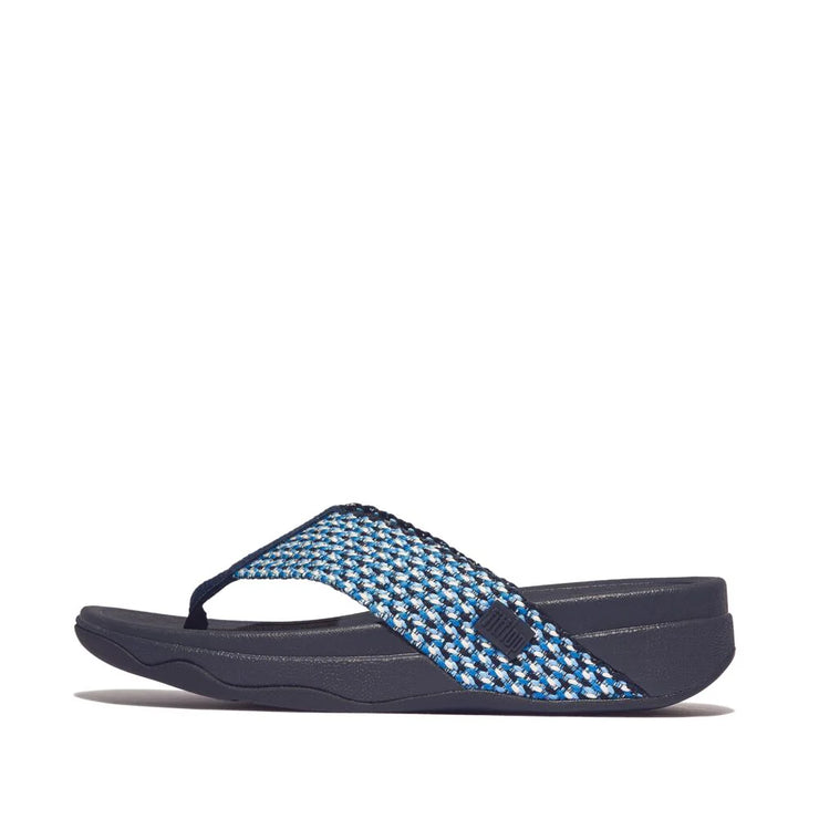 FitFlop Womens Surfa Multi Tone Webbing Toe Post Midnight Navy