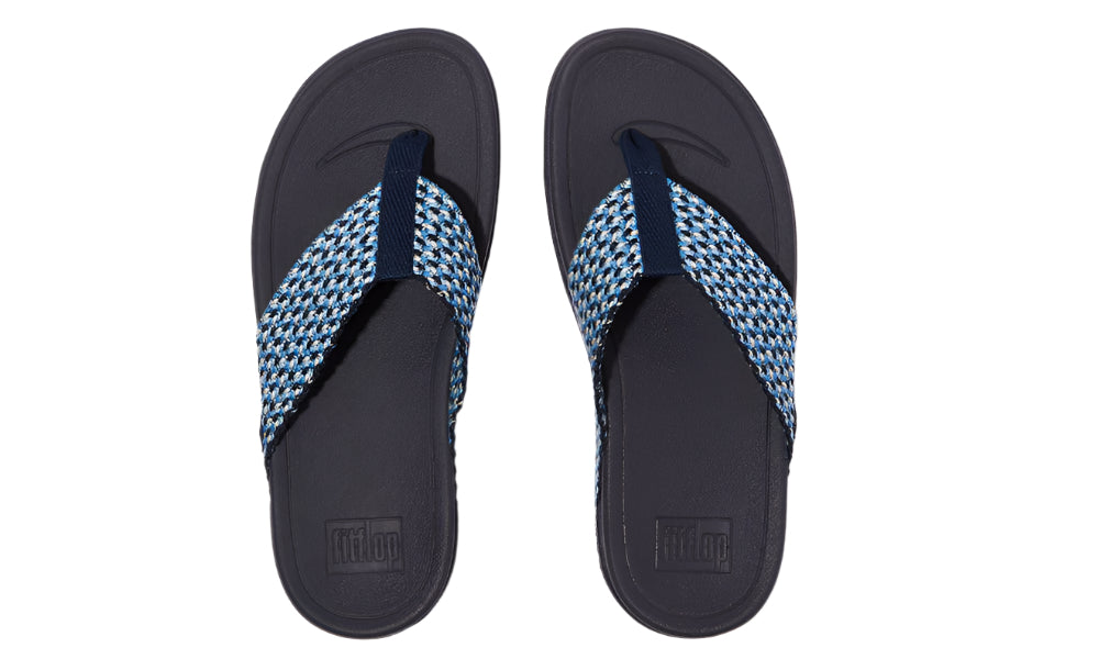 FitFlop Womens Surfa Multi Tone Webbing Toe Post Midnight Navy – Island  Comfort Footwear Fashion