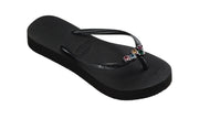 Havaianas Womens Slim Flatform Luxury Sandal Black